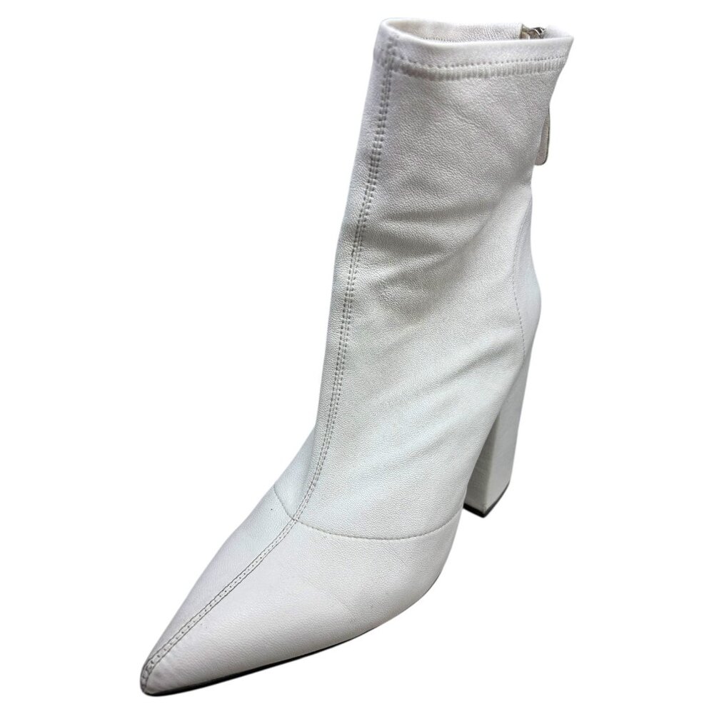 Alias Mae Ahnika Leather Pointy Block Heel Booties